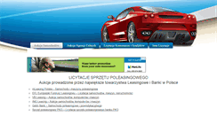 Desktop Screenshot of poleasingowy.eu